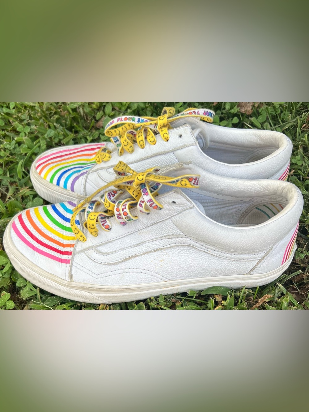 Vans x Flour Shop Old Skool Leather Sneakers